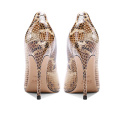 2019 High Heel Stiletto Women's Pumps Brown Snake Leather x19-c183C Ladies women custom Sexy Shoes Heels For Lady